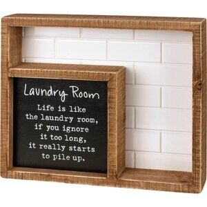 Laundry room life sign